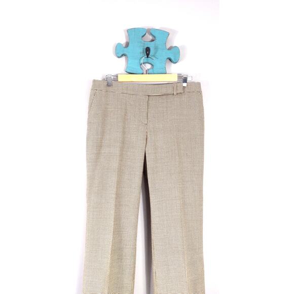 Talbots Signature Flare light brown check wool trouser pant size 10 - Picture 8 of 13
